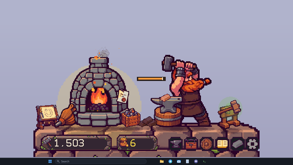 My Desktop Dwarf 鍛造畫面