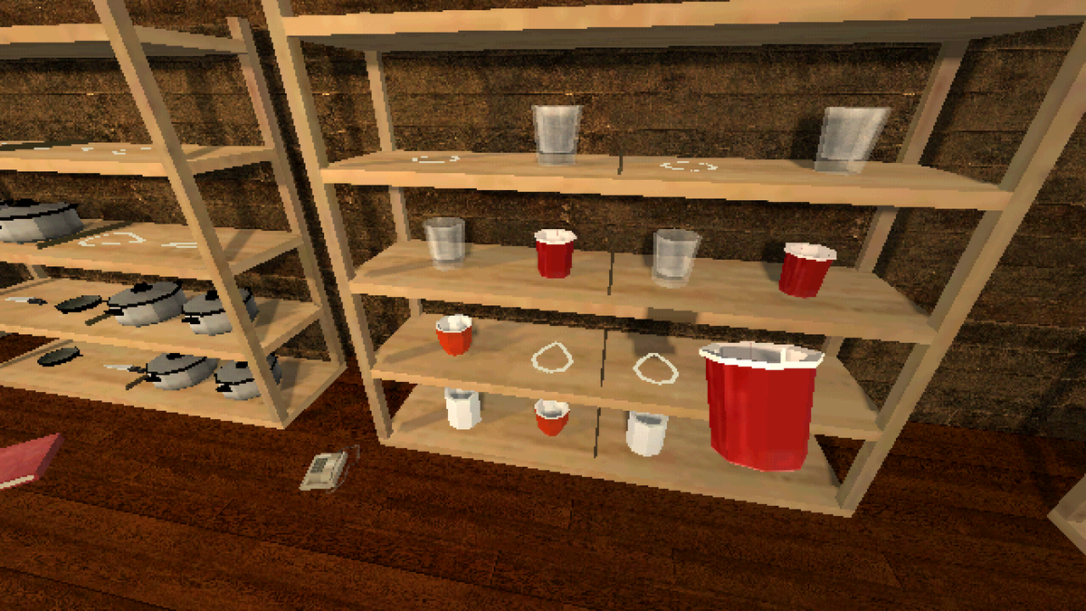 《Universal Tidy Up》在貨架間整理物品的遊戲畫面