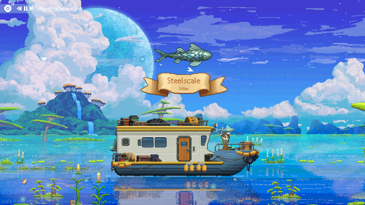 《獵戶座之藍》外星海洋星球與船隻畫面
