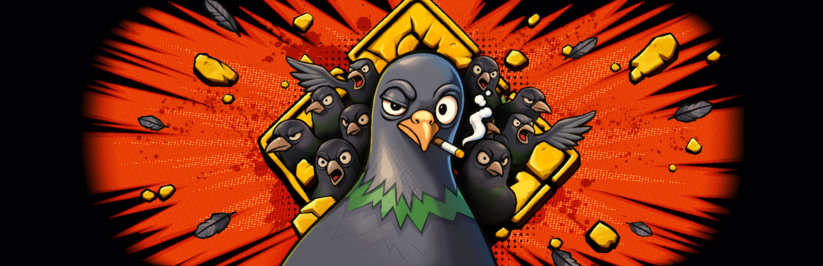 《Pigeons Must Die》鴿群入侵地鐵站的宣傳畫面