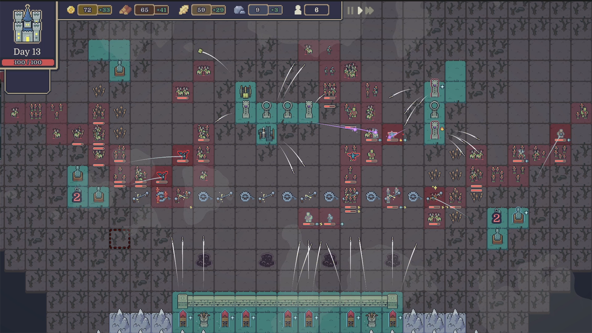 《DreadHaven: The Last Colony》城市建設與資源管理畫面