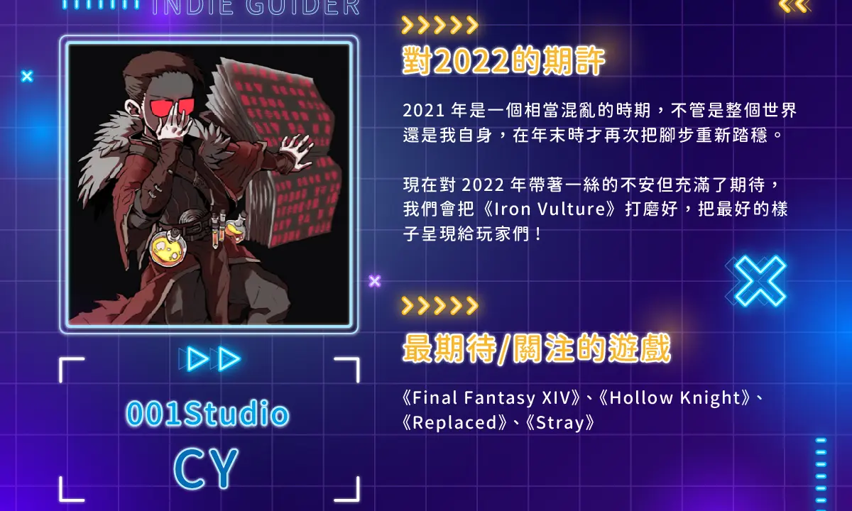 2021獨立遊戲製作人展望採訪計畫 Part1
