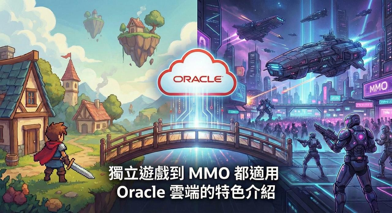 獨立遊戲到 MMO 都適用，Oracle 雲端的特色介紹