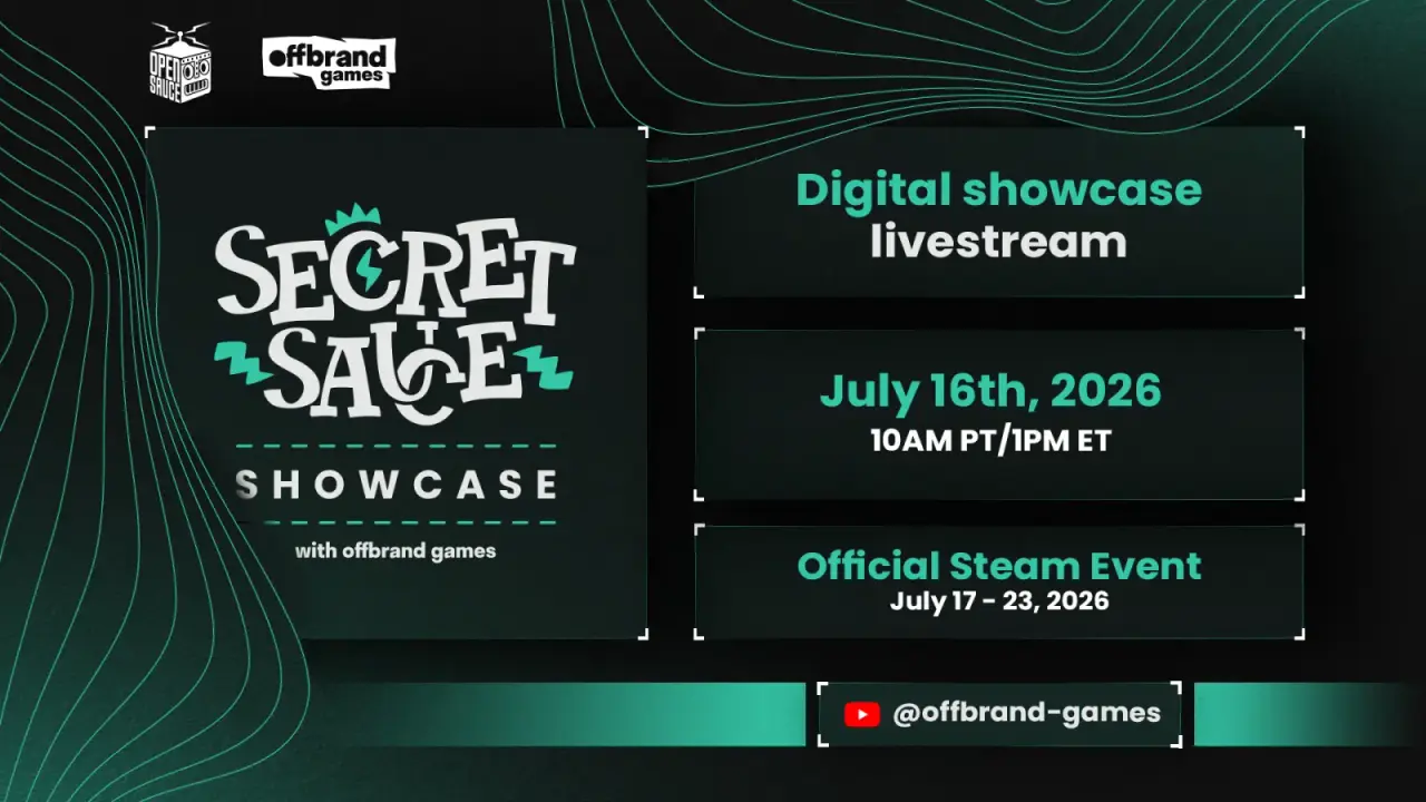 獨立遊戲線上發表會 Secret Sauce Showcase 7 月 16 日回歸 將帶來逾 70 款作品