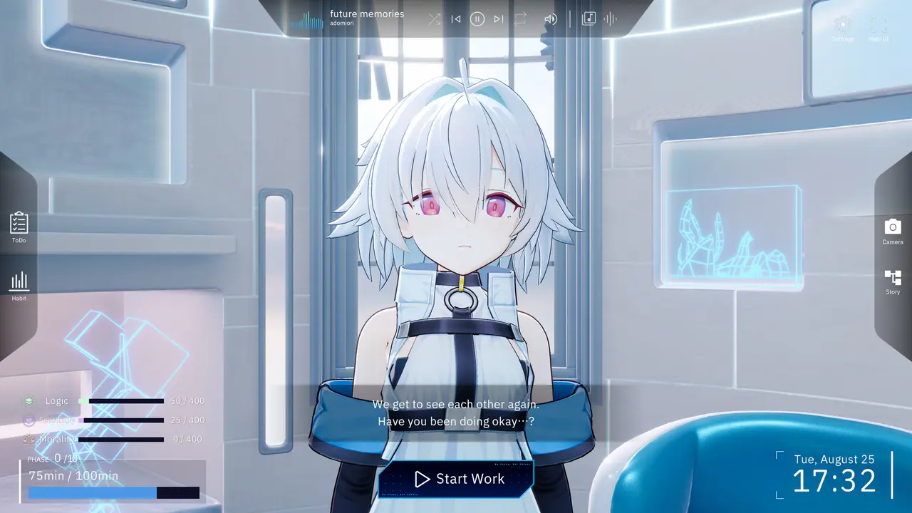 專注也能改變她的未來?養成文字冒險《Fenestra: my focus, her future》公開 Steam 頁面