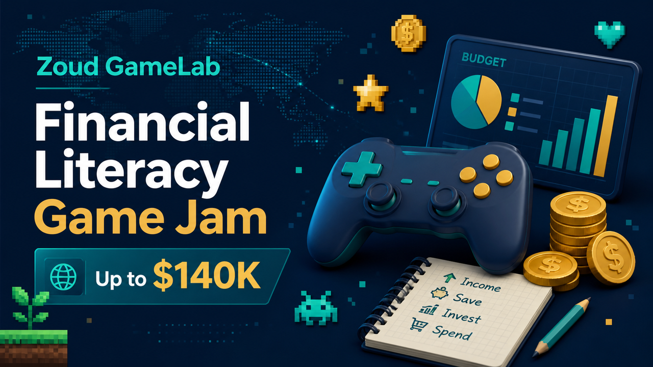 Zoud 與 Global Game Jam 推出財務素養 Game Jam，最高提供 14 萬美元獎金與開發資助