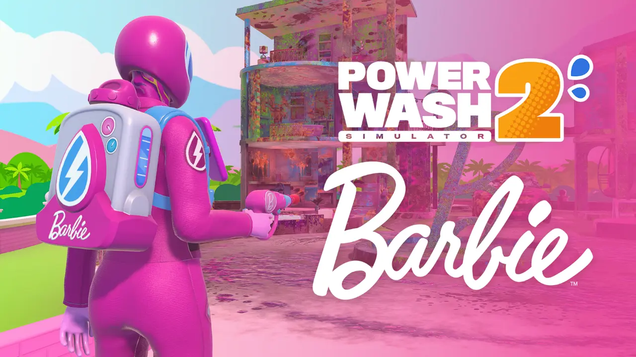 《PowerWash Simulator 2》推出「芭比」DLC 組合包,五項清洗工作將於今年稍晚登場