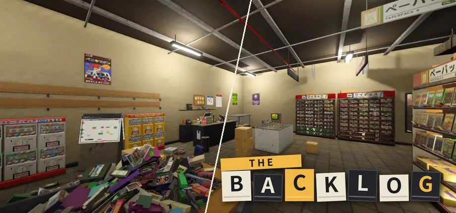 第一人稱整理模擬遊戲《THE BACKLOG》免費試玩版登上 Steam,清理堆滿 5,000 件遊戲的二手店